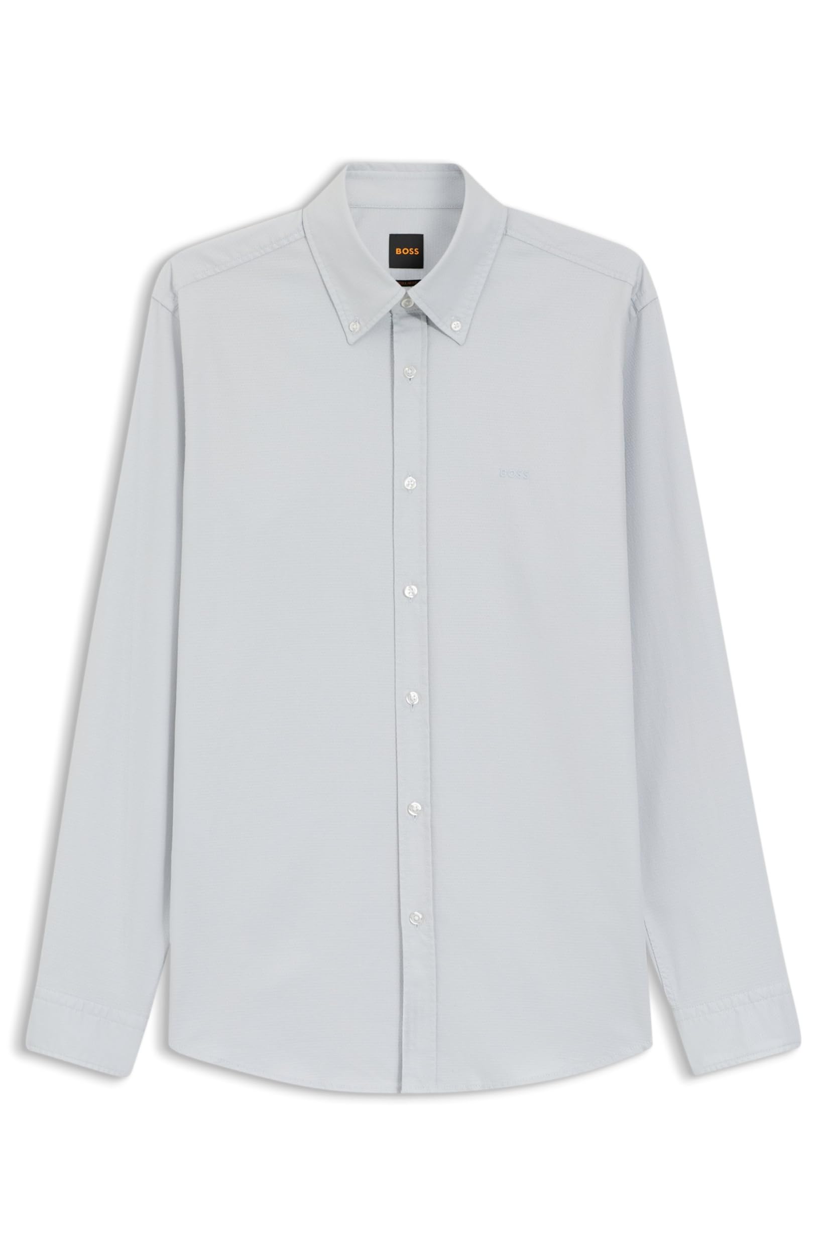 Boss Men's Grey Rickert_m Button Down Oxford Shirt - 2XL