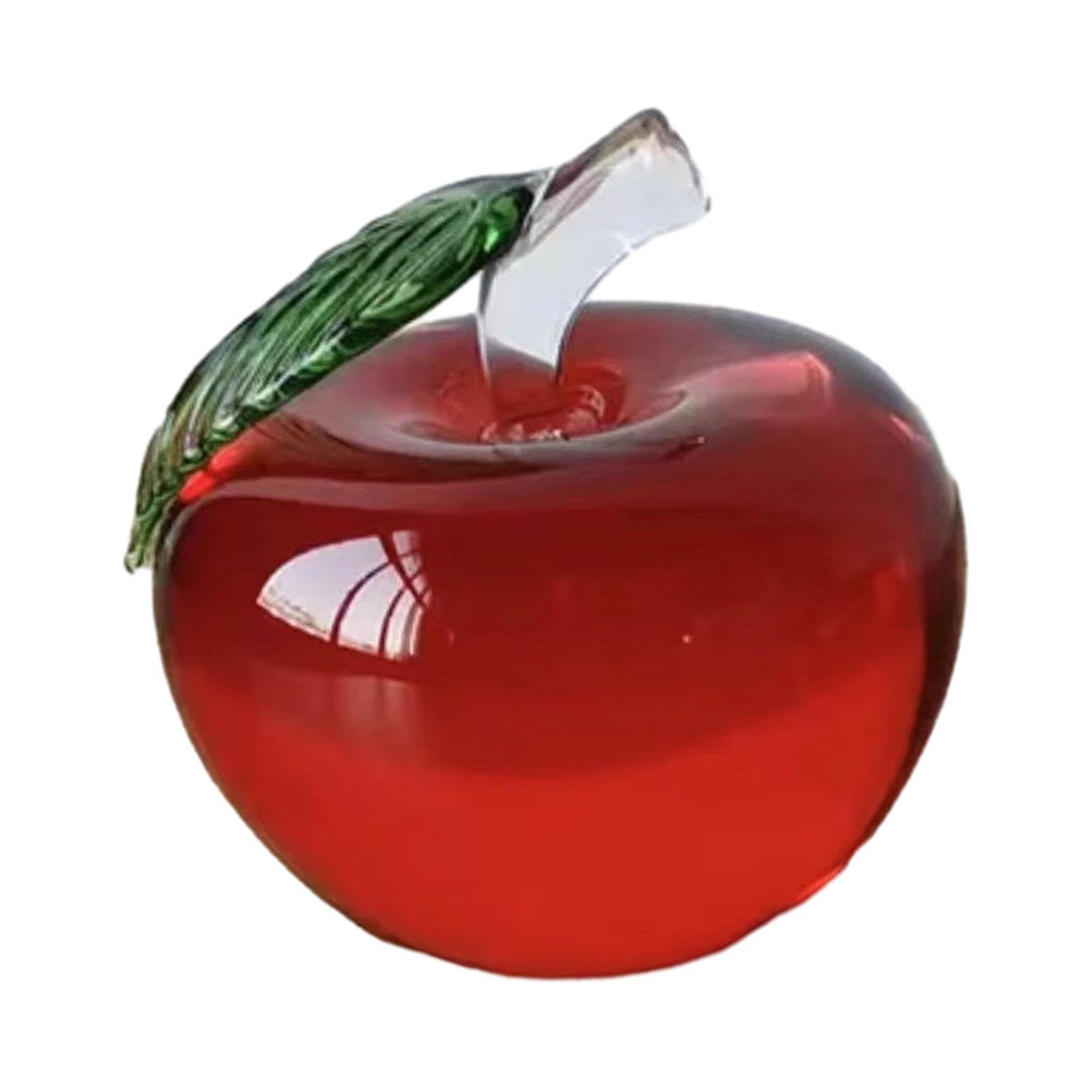 Figurine miniature en cristal pomme pour sublimer votre étagère