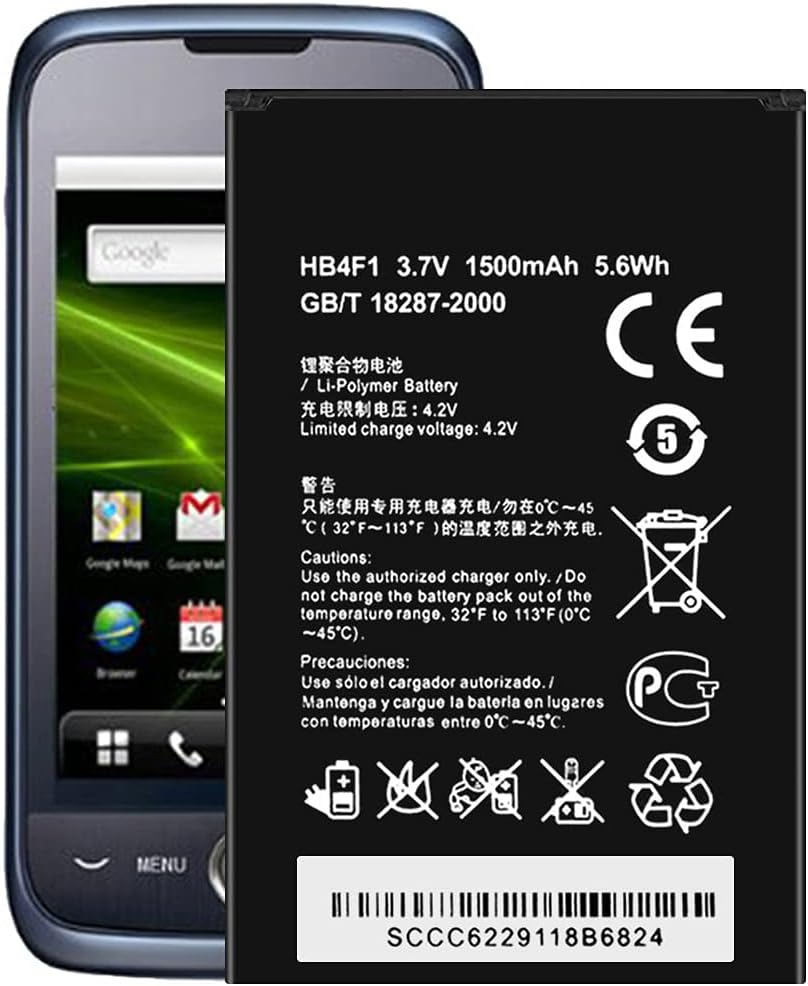 for Cricket Huawei Ascend M860 Replacement Battery,for HB4F1 Battery