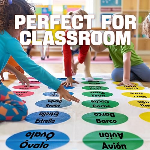 Miniatura 3 de 1step2dream Spanish Twister Sight Word Learning Game for Kids,Teens Juego de mesa familiar Actividades de aprendizaje preescolar