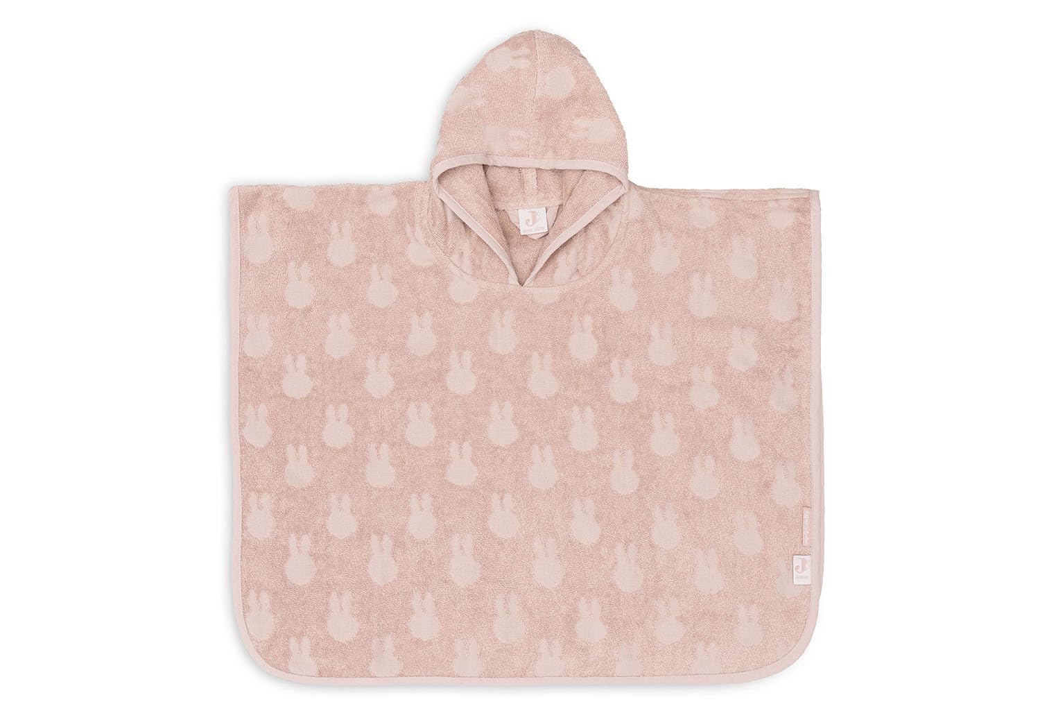 Jollein Miffy 533-550-67089 Bath Poncho/Beach Poncho Terry Cloth Pink, pink, 12 Months