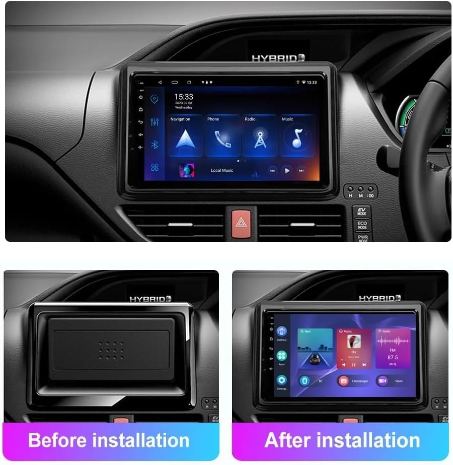 Amazon.co.jp: Rolax Android 13 カーラジオ トヨタ ノア R80