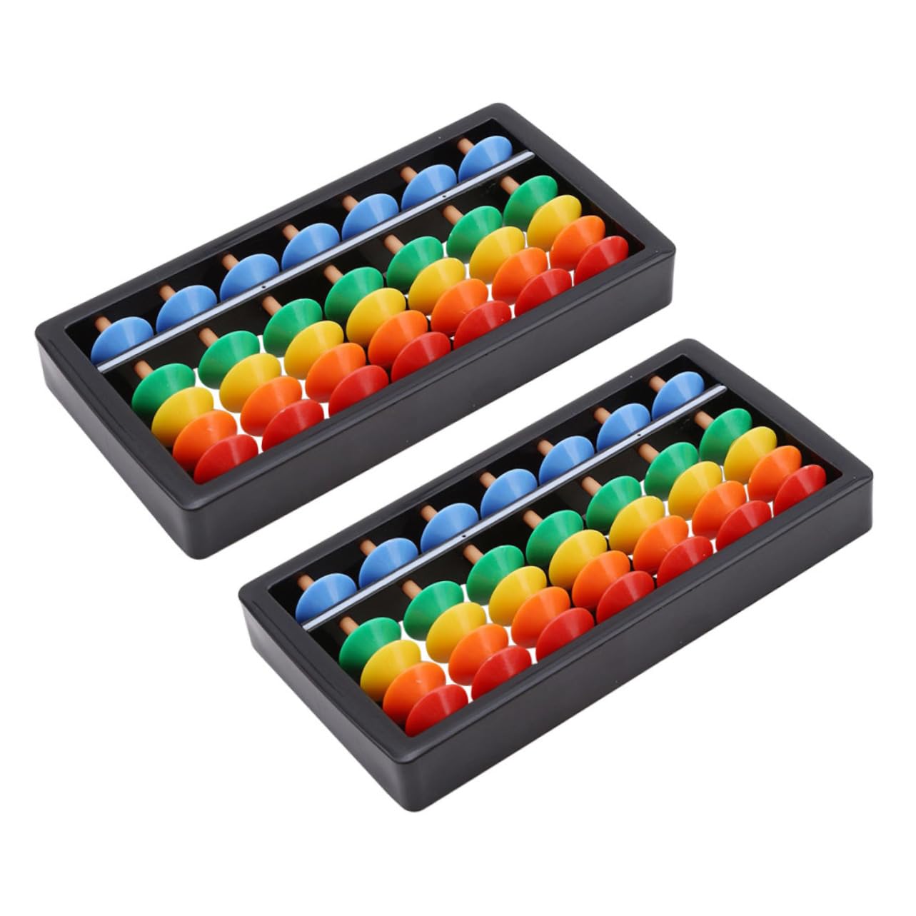 HOOTNEE 2Pcs Abacus Math Learning Toy for Boy Girl Educational Arithmetic Tool for Students Counting Frame for Early Childhood Education and Mental Arithmetic Skills