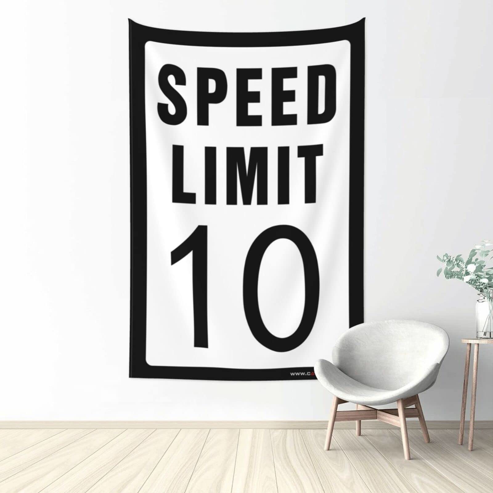 Dsocuiubos Stuff for Your Room Speed Limit 10 Mph Tapestry Aesthetic Room Decor Beer Decorations for Man Cave (Size : 100X150CM)