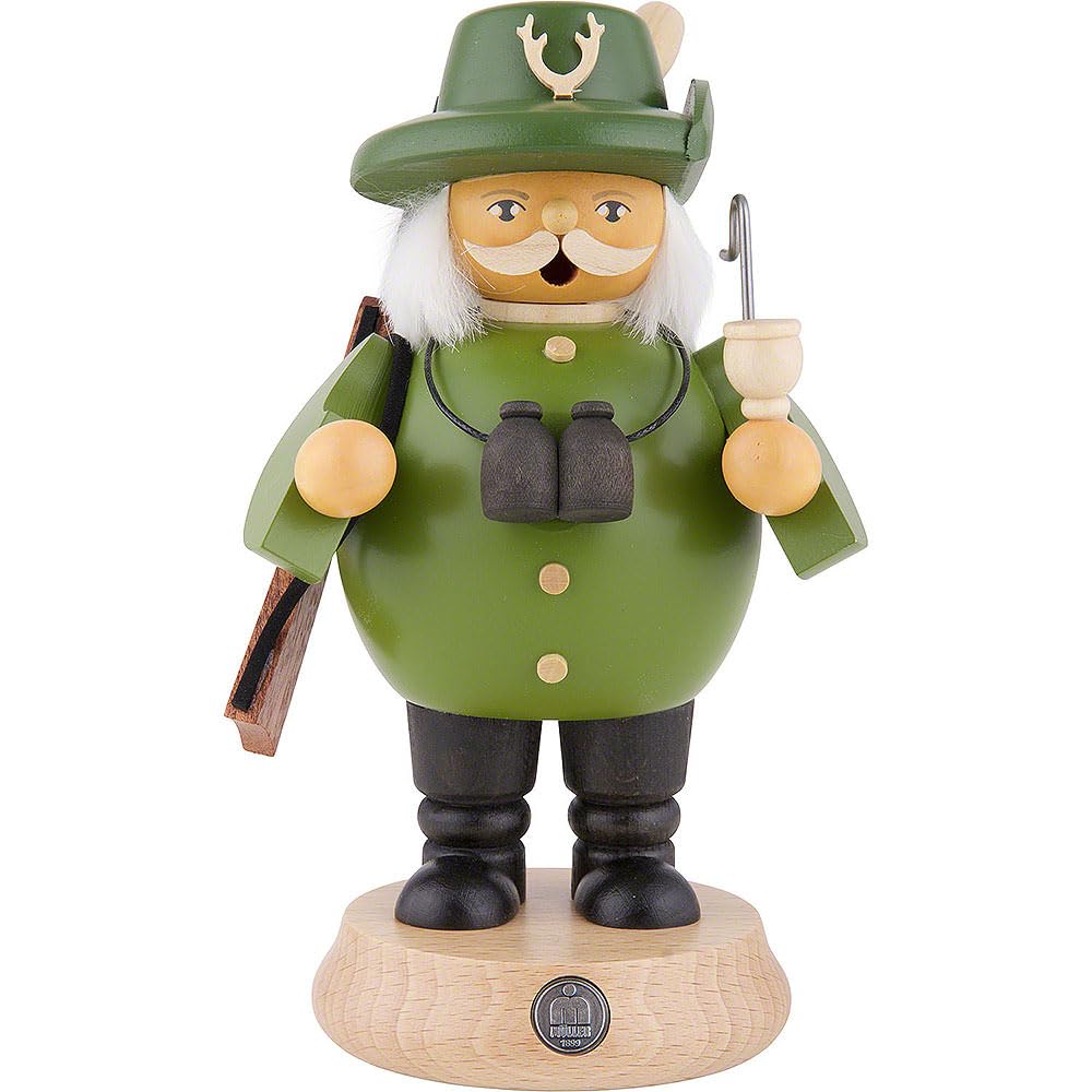 Figurine de fumeur forestier de 18 cm pour ambiance chalet