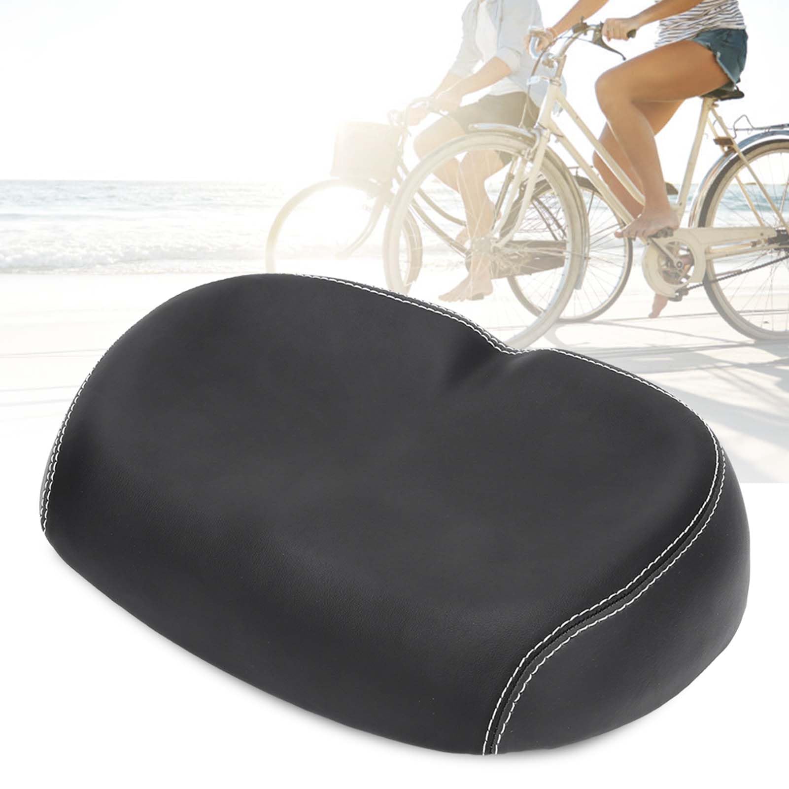 Sillín de Bicicleta Sin Nariz Asientos de Bicicleta para Hombres Negro Ensanchar Sin Asiento de Bicicleta Nasal Reemplazo de Sillín Ciclismo Sory para Bicicleta