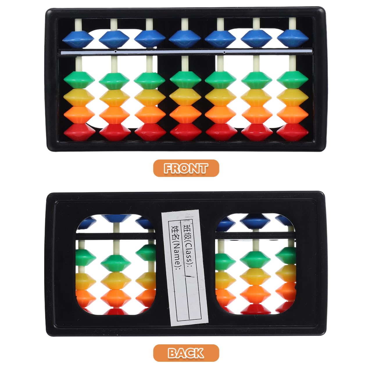 Calculadora de plástico Abacus Soroban de plástico para aprendizaje de matemáticas de plástico, juguetes educativos para cálculo de niños 6