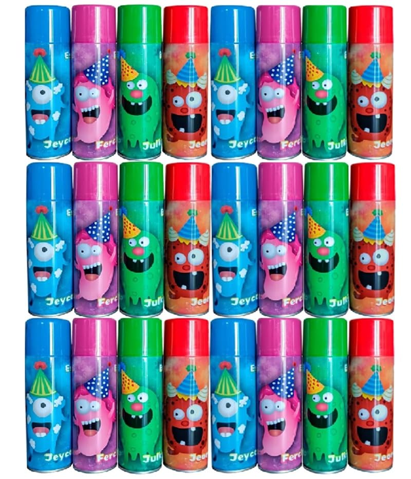 Listado de Espuma . 39 GOLDEN TOYS 24 Piezas de Espumas Foam Party para Niños, Divertido y Seguro para Fiestas, Exterior o Baño | No Tóxica | Apta para Regalo Colores Surtidos| Bolos