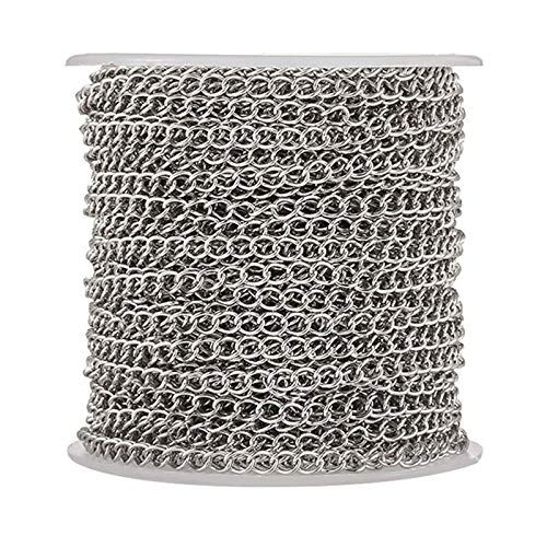 AN Sunshine Link Extension Necklace Chains Tail Chain for Necklace Bracelete Extension Making, Silver 3mm Length 5 Mtr (B09PZG69N3) Amazon Price History, Amazon Price Tracker