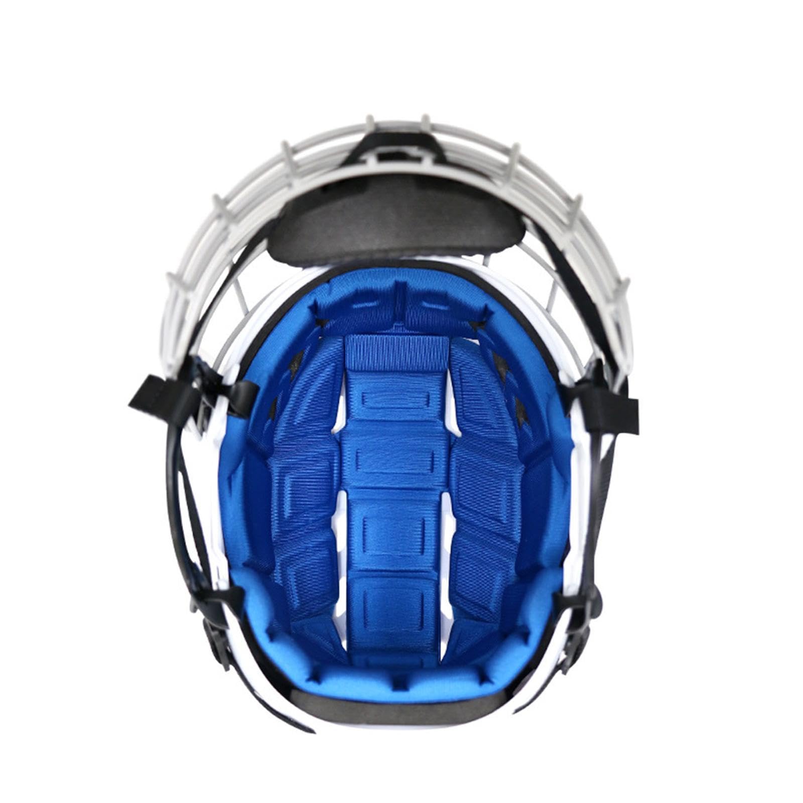 kowaku Hockey Helmet Equipment Adjustable Men Women Professional White Sports Helmet Ice Skate Helmet for Match Practice Exercise, L