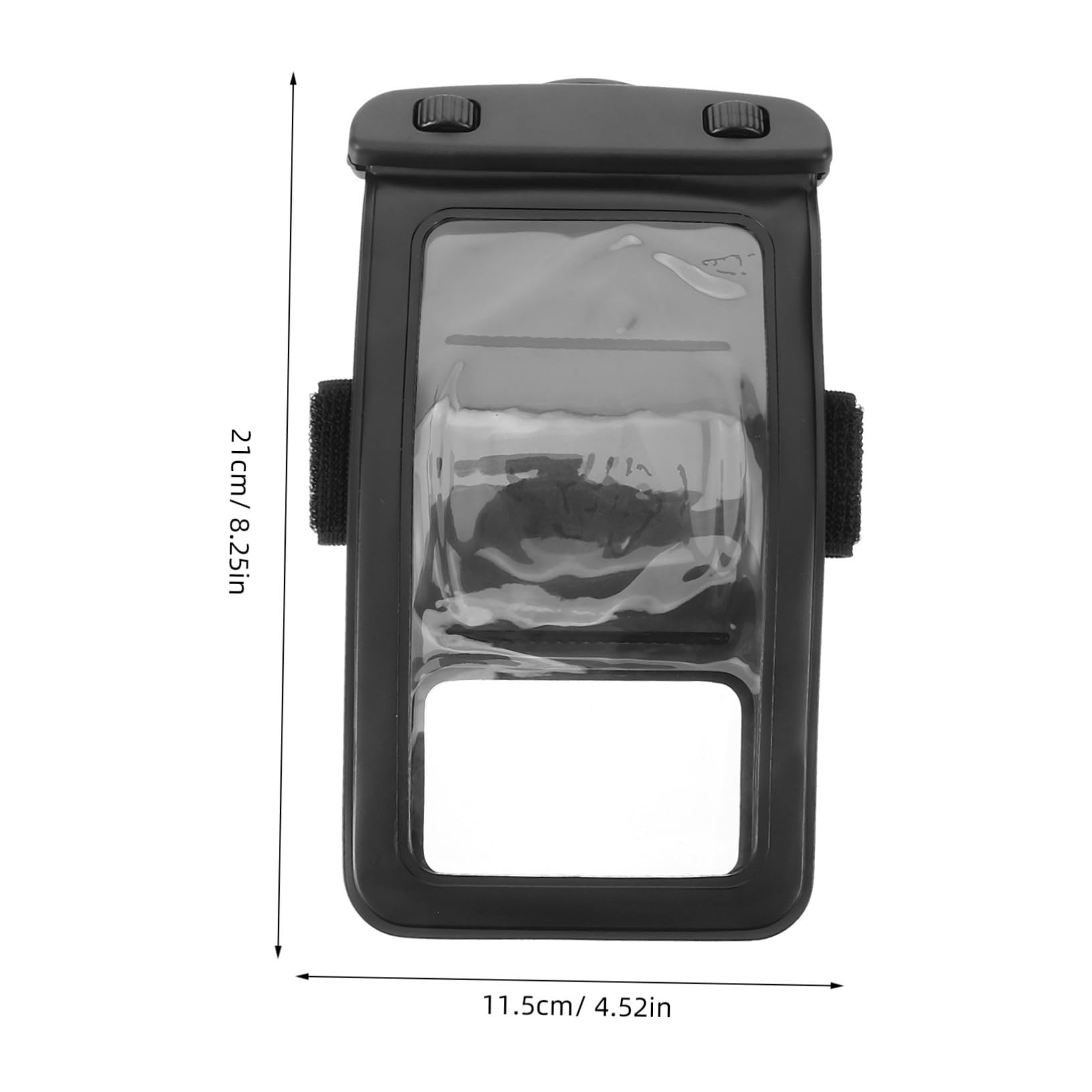 ERINGOGO Waterproof Phone Case Pouch Cellphone Dry Bag for Beach Pool Fishing Lightweight Easy to Carry Protect Your Device Black