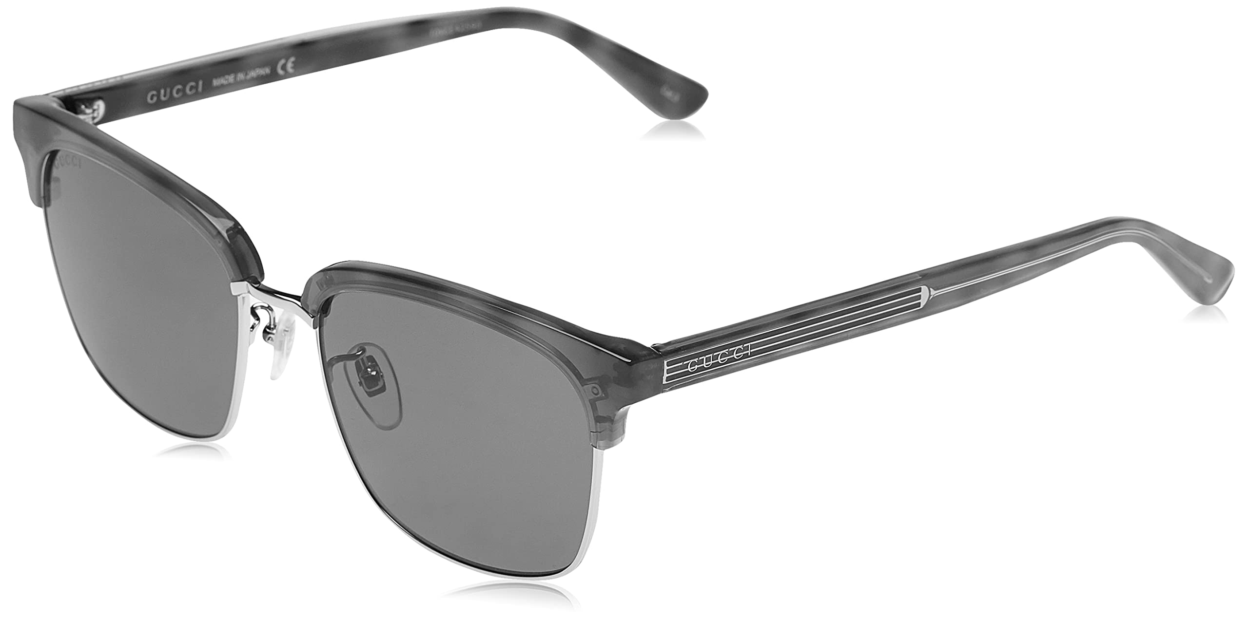 GucciMen Sunglasses Square Gg0382S Havana/Blue, 56