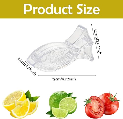 Miniatura 7 de Exprimidor de limón Exprimidor de limón acrílico Exprimidor de rodajas de limón Exprimidor manual en forma de pescado, exprimidor de mano,