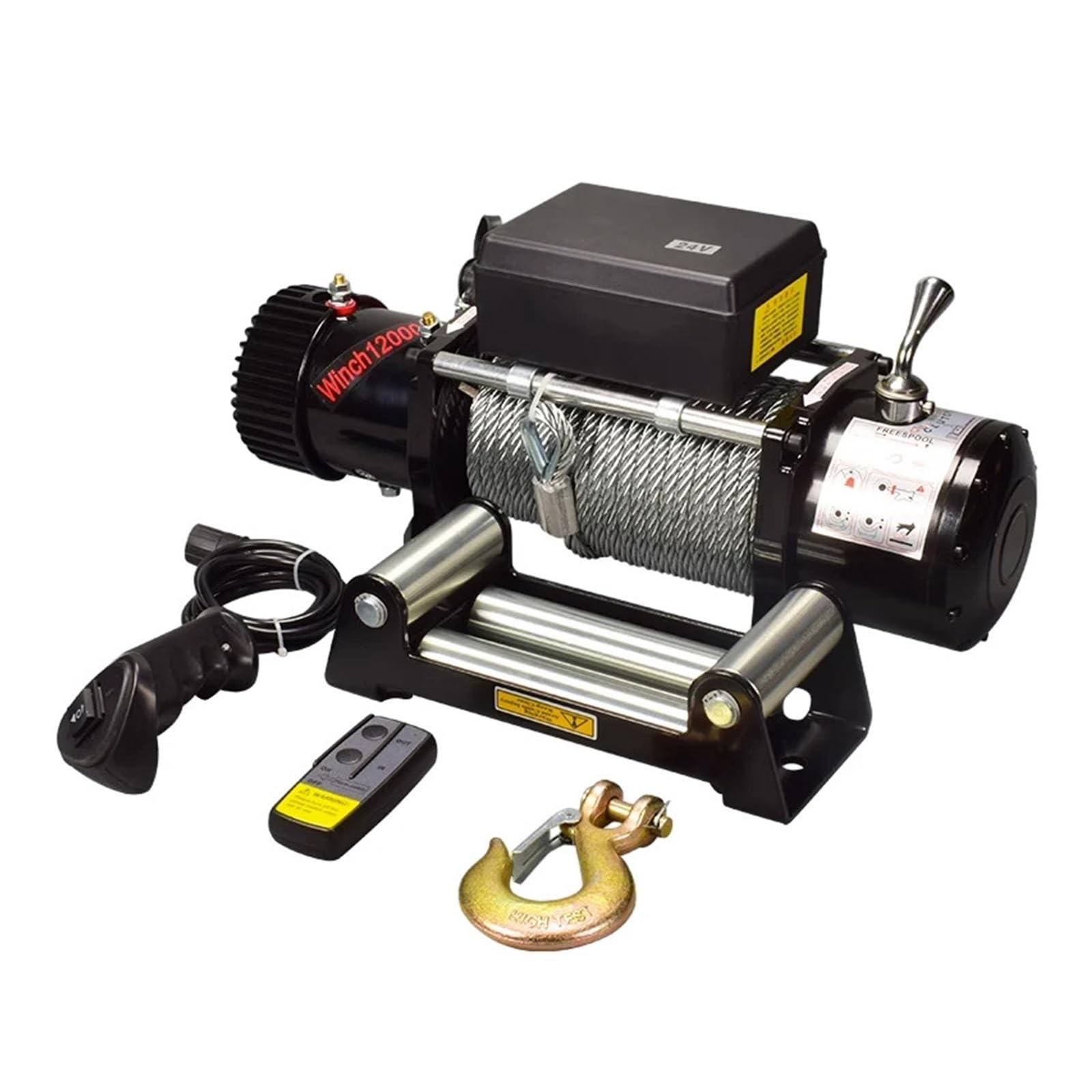 Car Electric Winch 12v Capstan 12000lbs High Speed