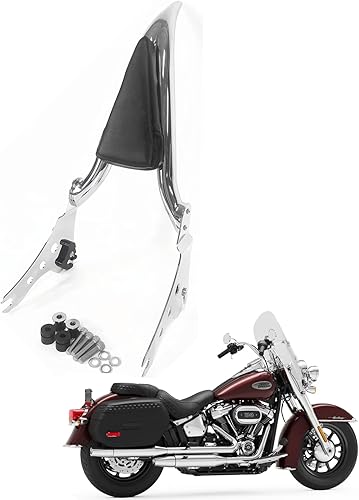 Respaldo de barra cromado para Harley Heritage Classic FLHC Street Bob FXBB 2018-2023, Softail Standard 18-23, Softail Slim FLSL Deluxe FLDE 18-21 Respaldo de barra cromado para Harley Heritage Classic FLHC Street Bob FXBB 2018-2023, Softail Standard 18-23, Softail Slim FLSL Deluxe FLDE 18-21