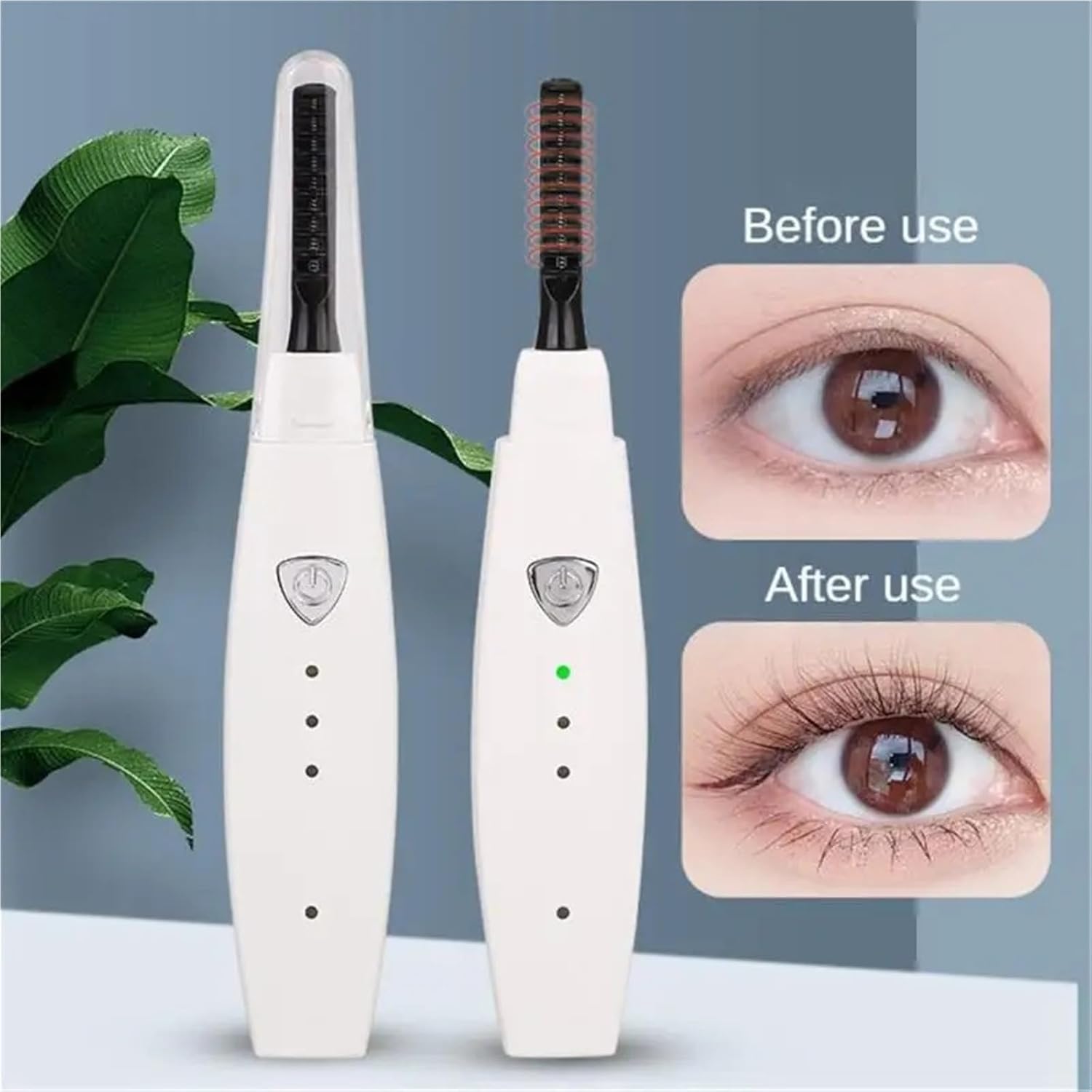 Electric Eyelash Curler Fast Heating Temperature Adjustable Roller Women Makeup Lashes USB Mascara Lash Lift Kit(02 1pc)