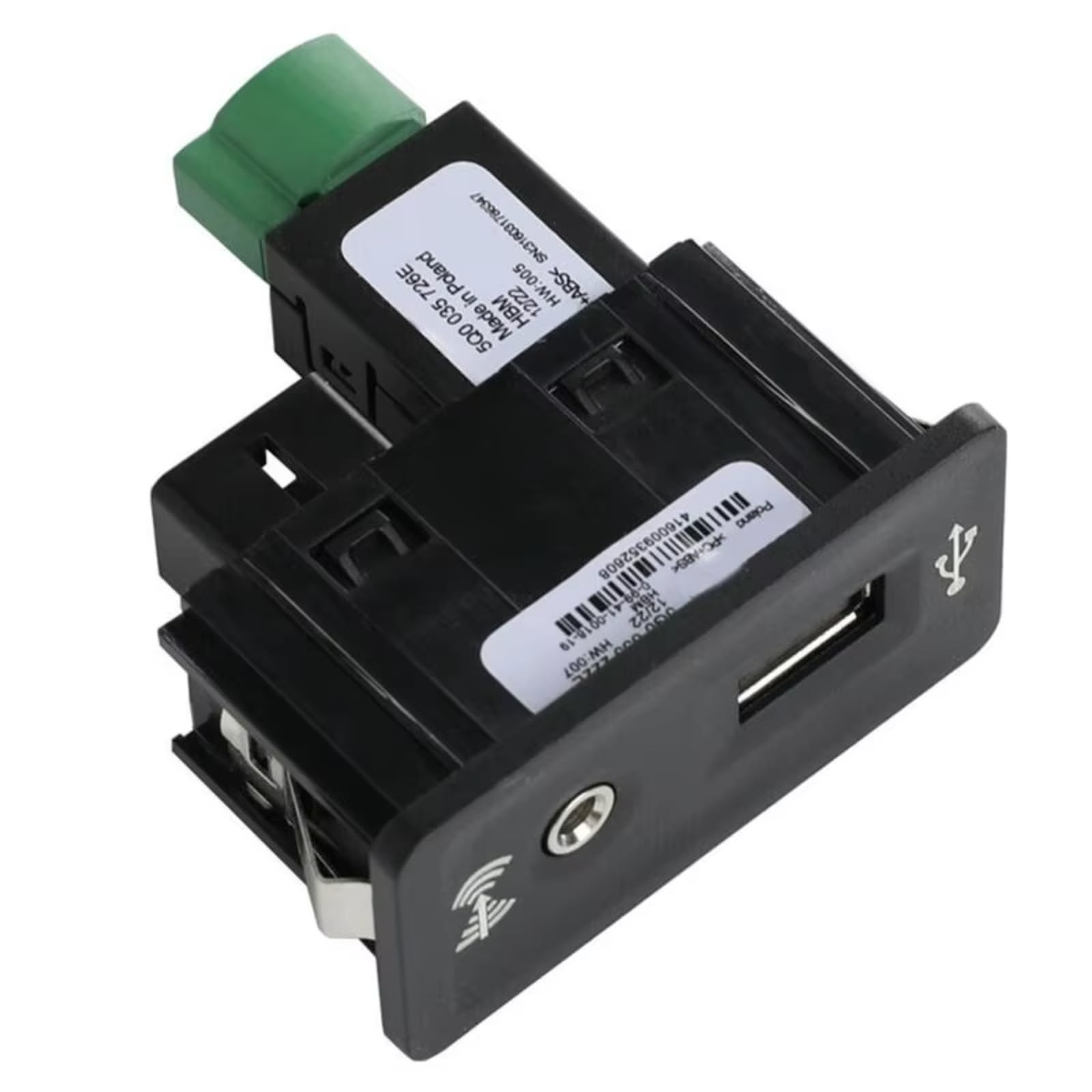 Toma De Puerto USB Auxiliar Interfaz USB AUX Del Coche Compatible Con VW Para Golf 7 Para Lamando USB + Kit De Adaptador De Conector De Interfaz Auxiliar Carplay Switch 5G0035222E