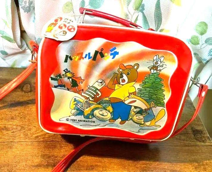 未使用デッドストック　昭和当時物　ハッスルパンチ　幼稚園バッグ　アニメ　東映 Amazon.co.jp: デッドストック 昭和当時物 ハッスルパンチ