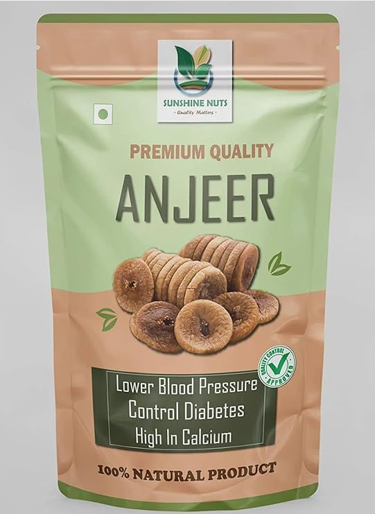Sunshine Nuts Afghani Anjeer Figs Afghanistan Dry Anjir (Dried Figs