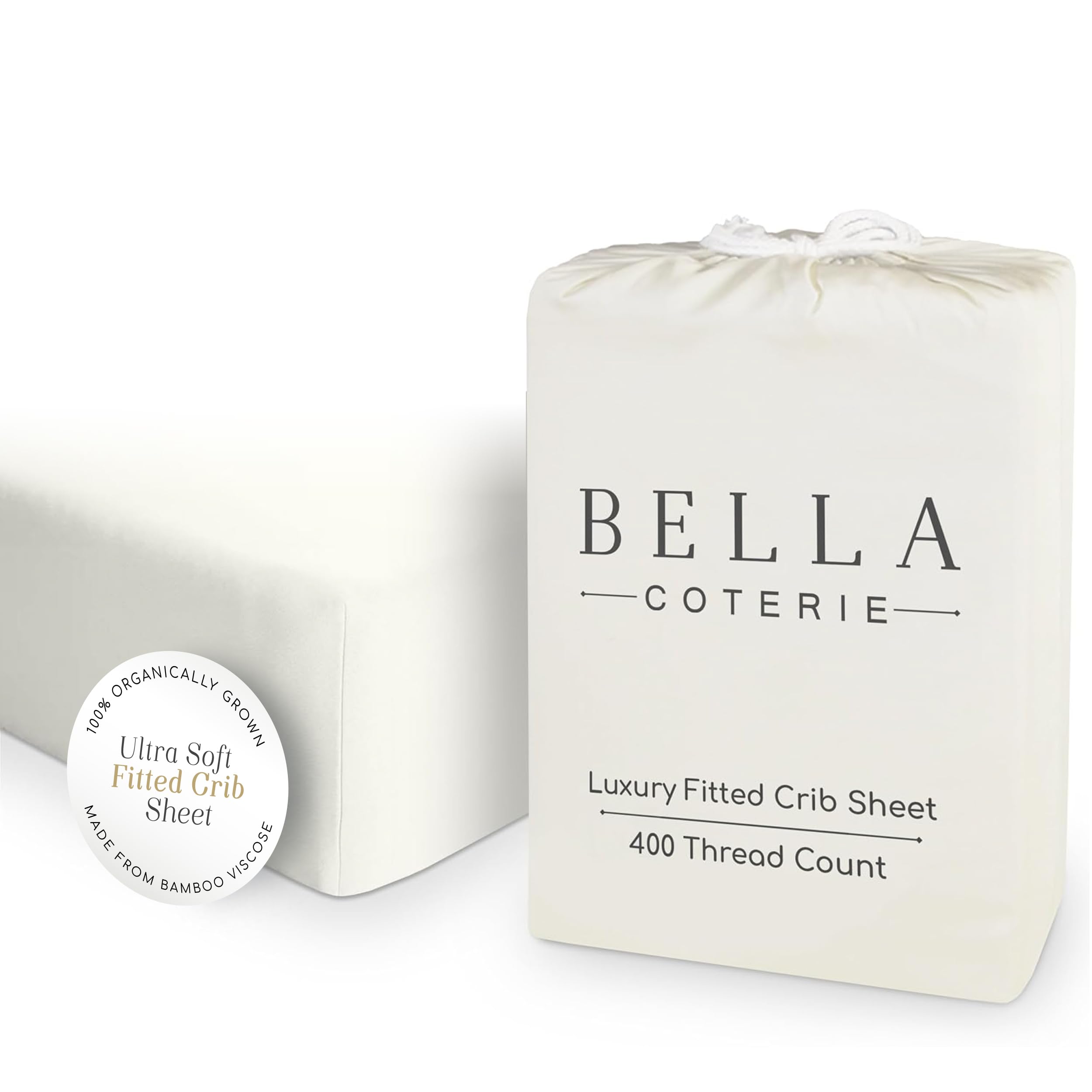 Bella Coterie | Luxury Bamboo Viscose Crib Sheet | Organically Grown — image 1