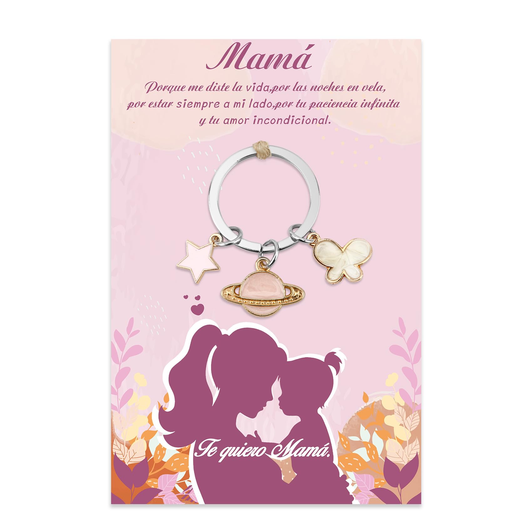 Regalos Dia de la Madre Llavero Regalo Madre Original Regalo Mama Regalos Cumpleaños Madres para Mama Primerizas para Padres Navidad San Valentin Reyes Magos Ideas para Regalar a Mujer