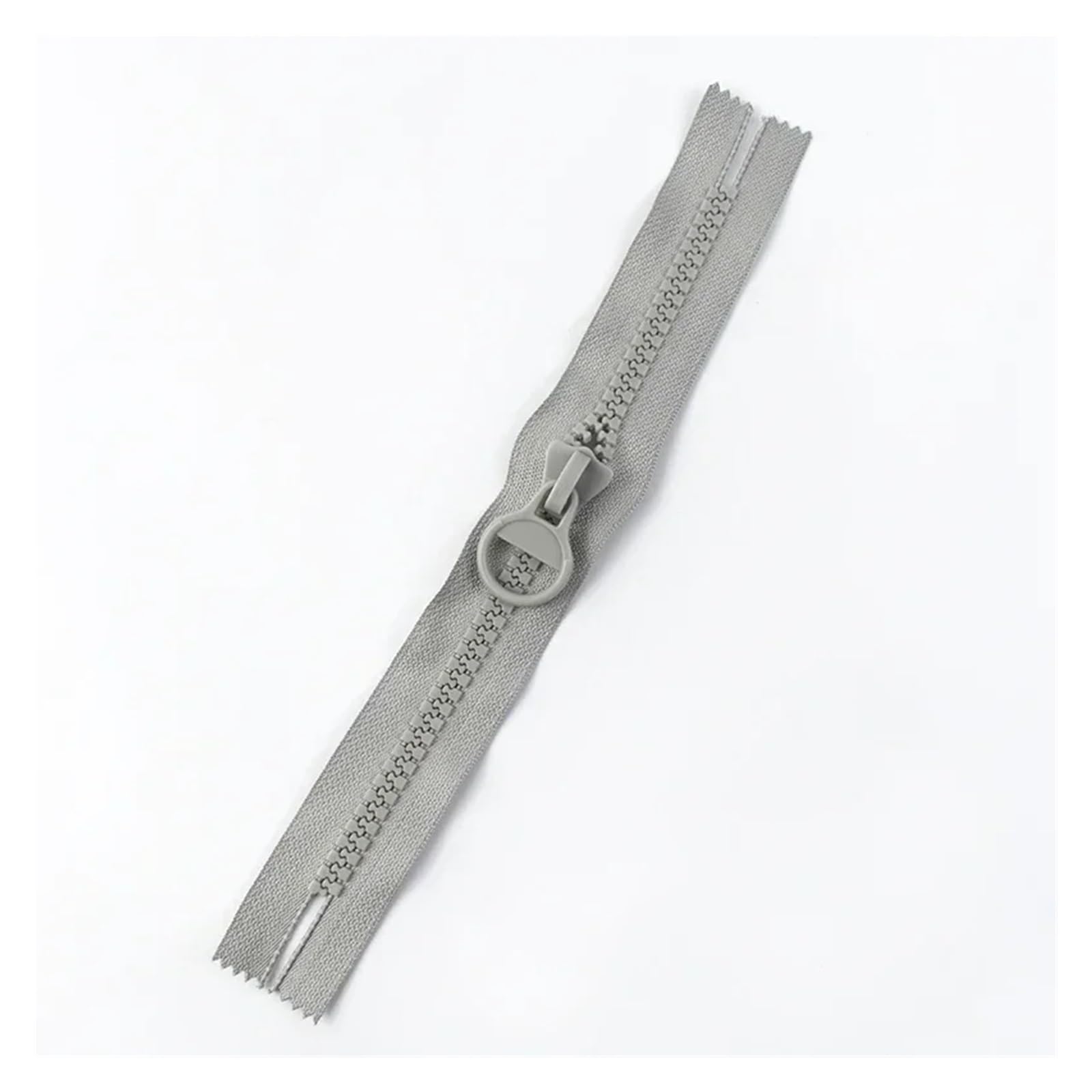 Resin Zippers 1-5Pcs 10# Colorful Resin Zipper 20/25/30cm with Puller for Sewing Repair Decorative Accessories(Gray,3PCS_NO10-20CM)