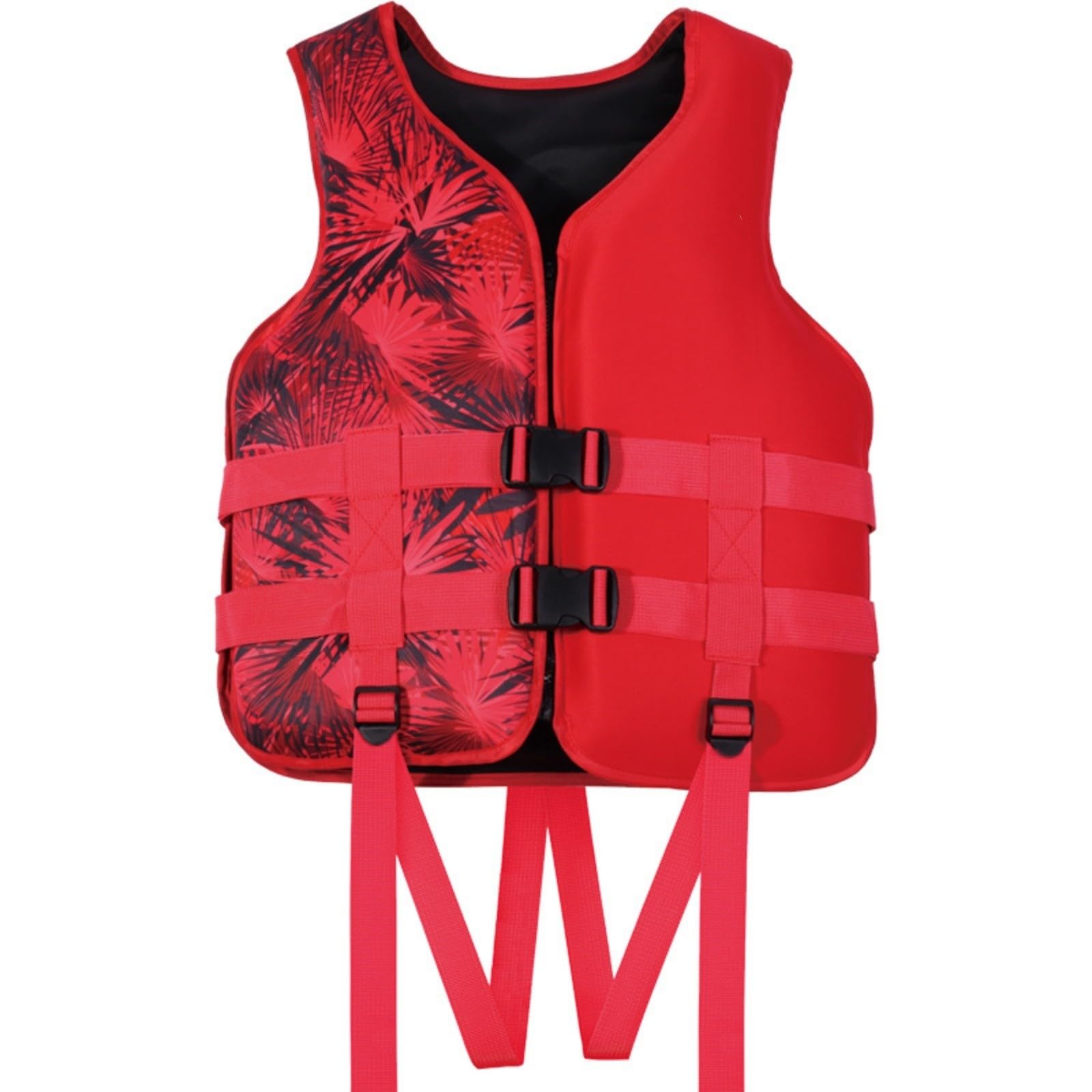 Swim Vest Swim-Jacket- Kids Swimming Training Swimsuit Waistcoat with Adjustable Safety Straps for Child，Boys Girls Aged 2-9 Years, Perfect for Pool and Swimming Lesson Red