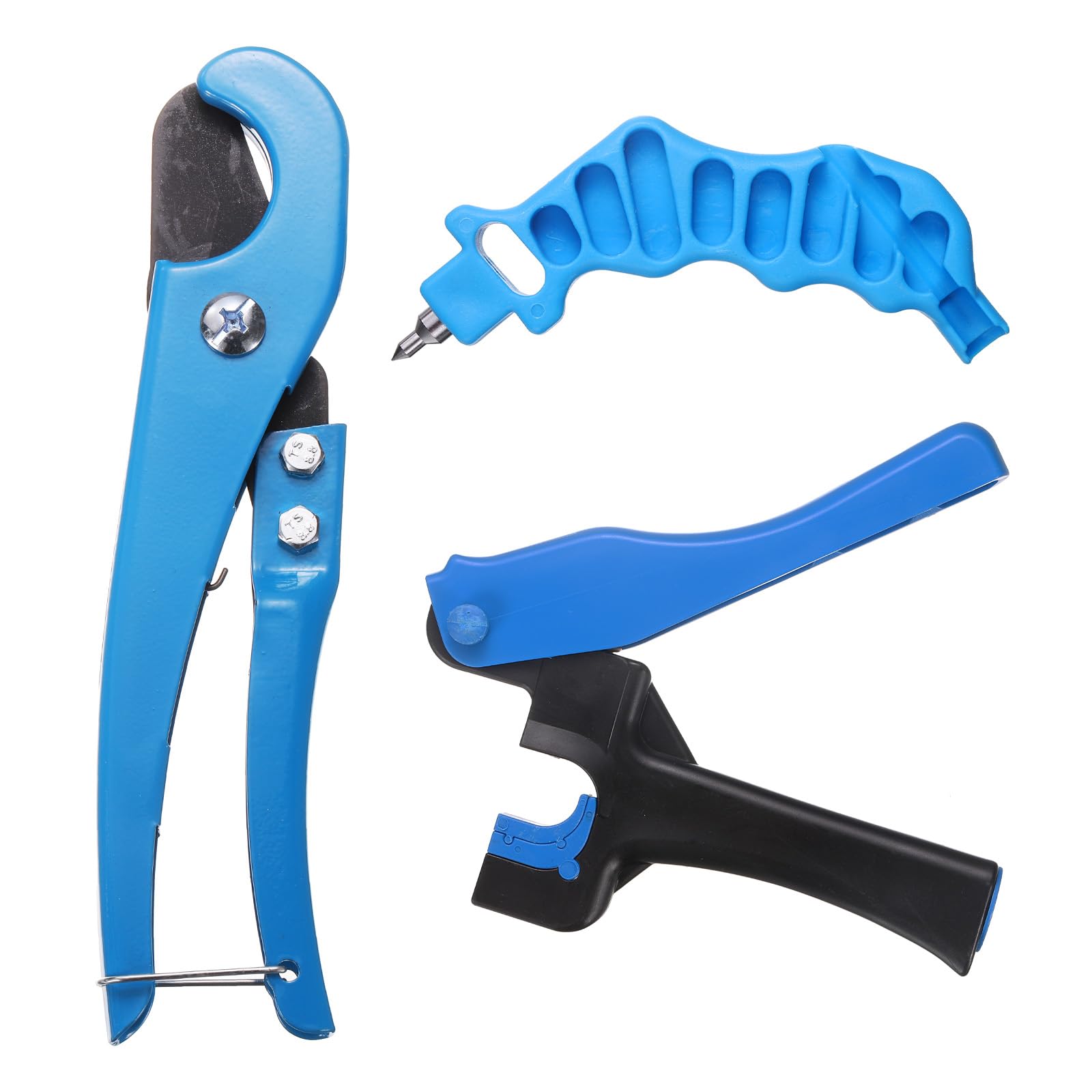 HARFINGTON 3 perforadores de riego por goteo de 4 mm, herramienta de perforación de goteo combinada 2 en uno para montaje de tubos de 1/4 pulgadas, corte de manguera de riego para tubos de polietileno