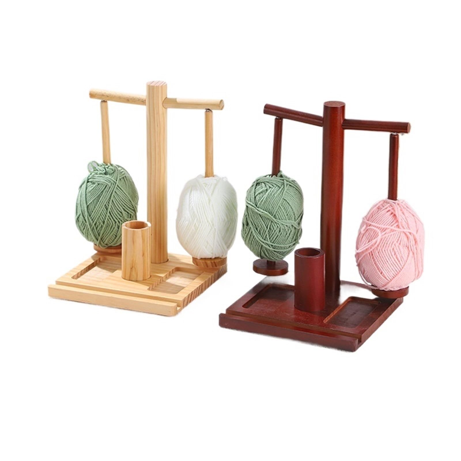 Soporte De Lana Estante for hilo con bandejas dobles