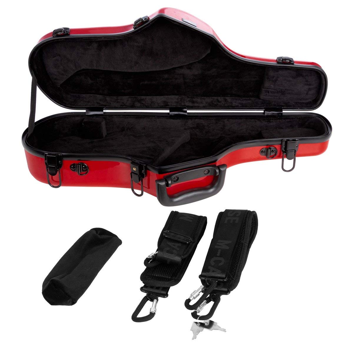 Estuche para Saxofón Alto fibra de vidrio Ultra Light red M-Case