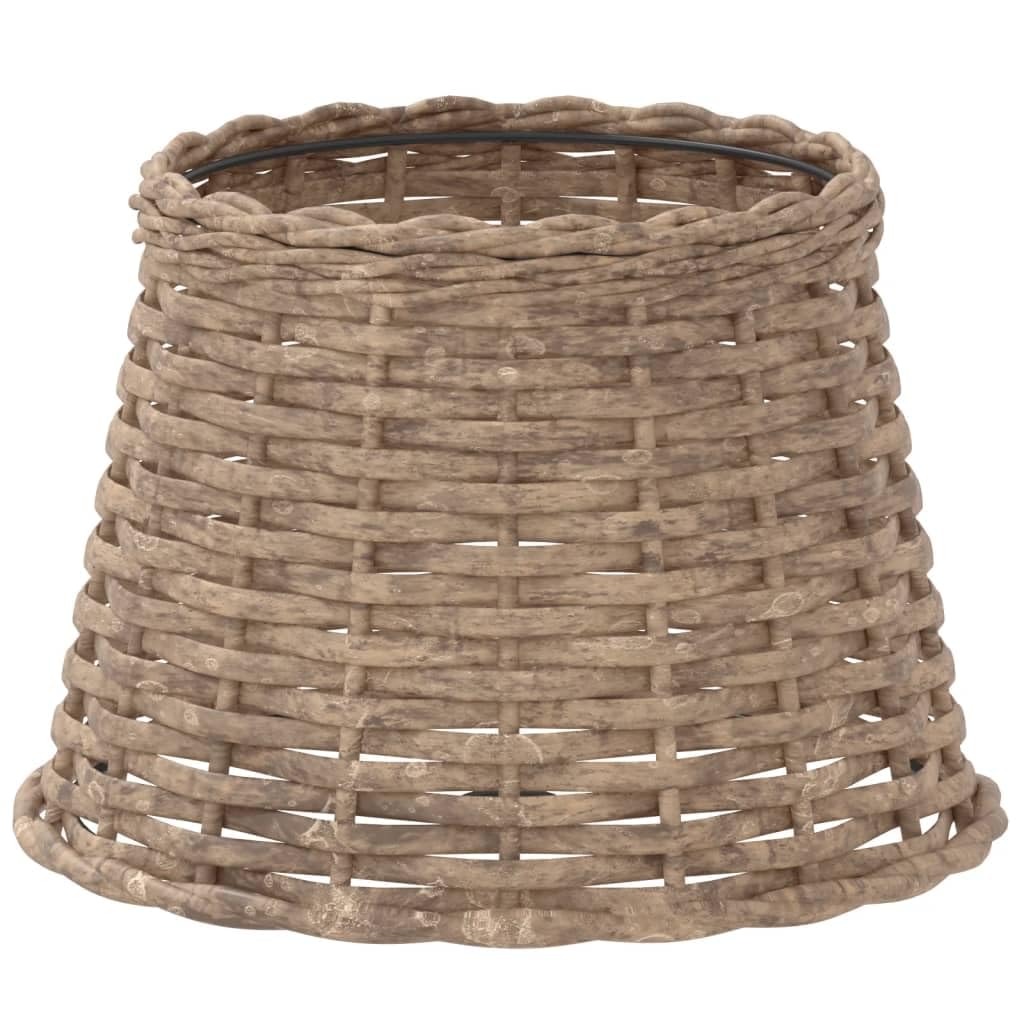 vidaXL Lamp Shade, Table Lamp Shade for Living Room Bedroom Dining Room, Bedside Light Shade with Holder Hole, Hallway Light Shade, Brown Wicker