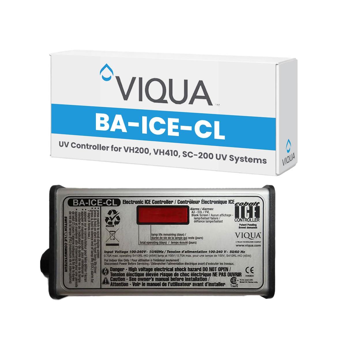 VIQUA BA-ICE-CL UV Controller Replacement Power Supply Genuine OEM for VH200 VH410 Ultraviolet Water Systems Lamp Power Control Voltage Conversion