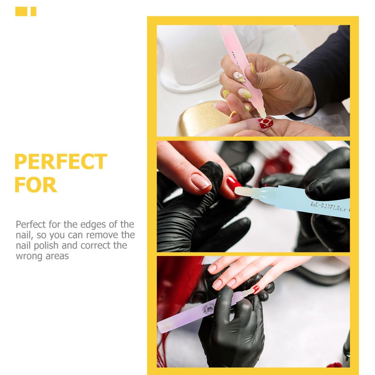 Healvian 12piezas De Esmalte Reutilizable De Bolígrafos Para Manicura De Limpieza y De Esmalte Para Doméstico y Salones De