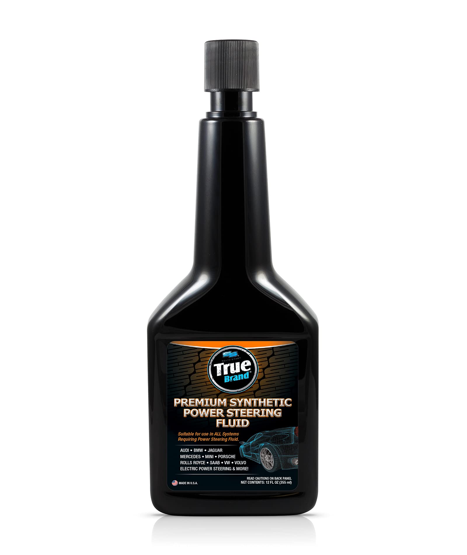 True Brand Premium Synthetic Power Steering Fluid (T3G12) | Restores Quiet, Smooth Steering | Superior Wear Protection | Meets OEM Requirements for ALL Power Steering Systems That Require Fluid | 12 fl. oz.