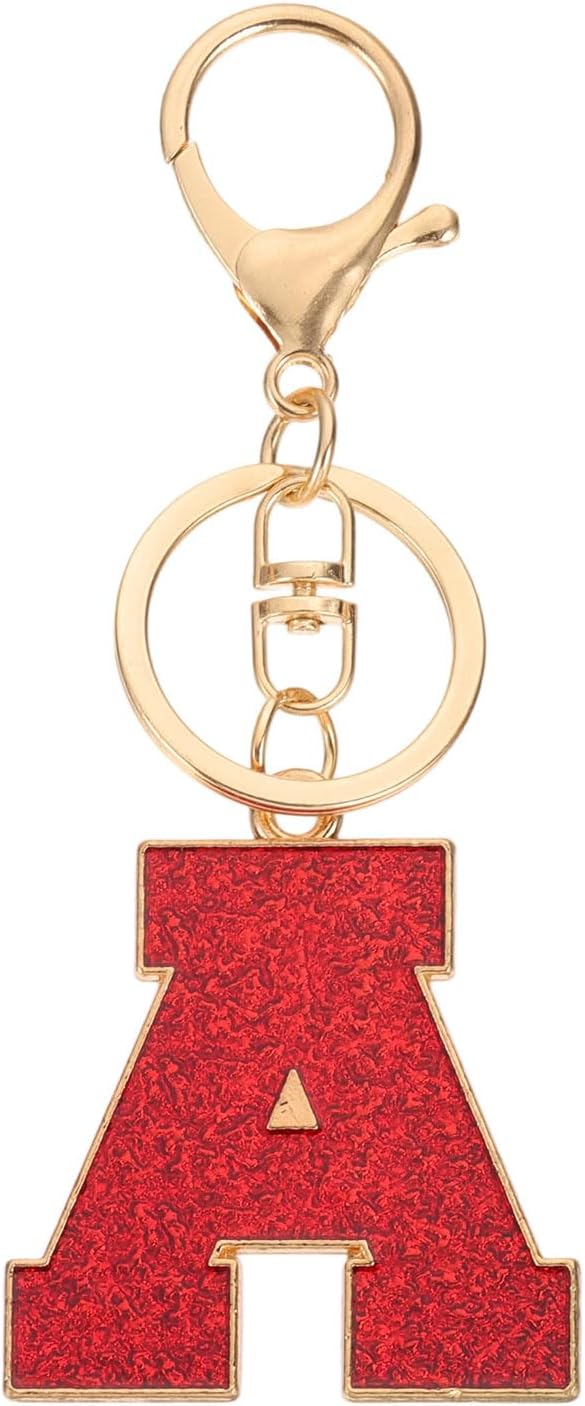 PATIKIL Initial Letter Keychain, A-Z Alphabet Keyring Metal Key Chain for Women or Girls Keys Purse Handbags Backpacks Bags