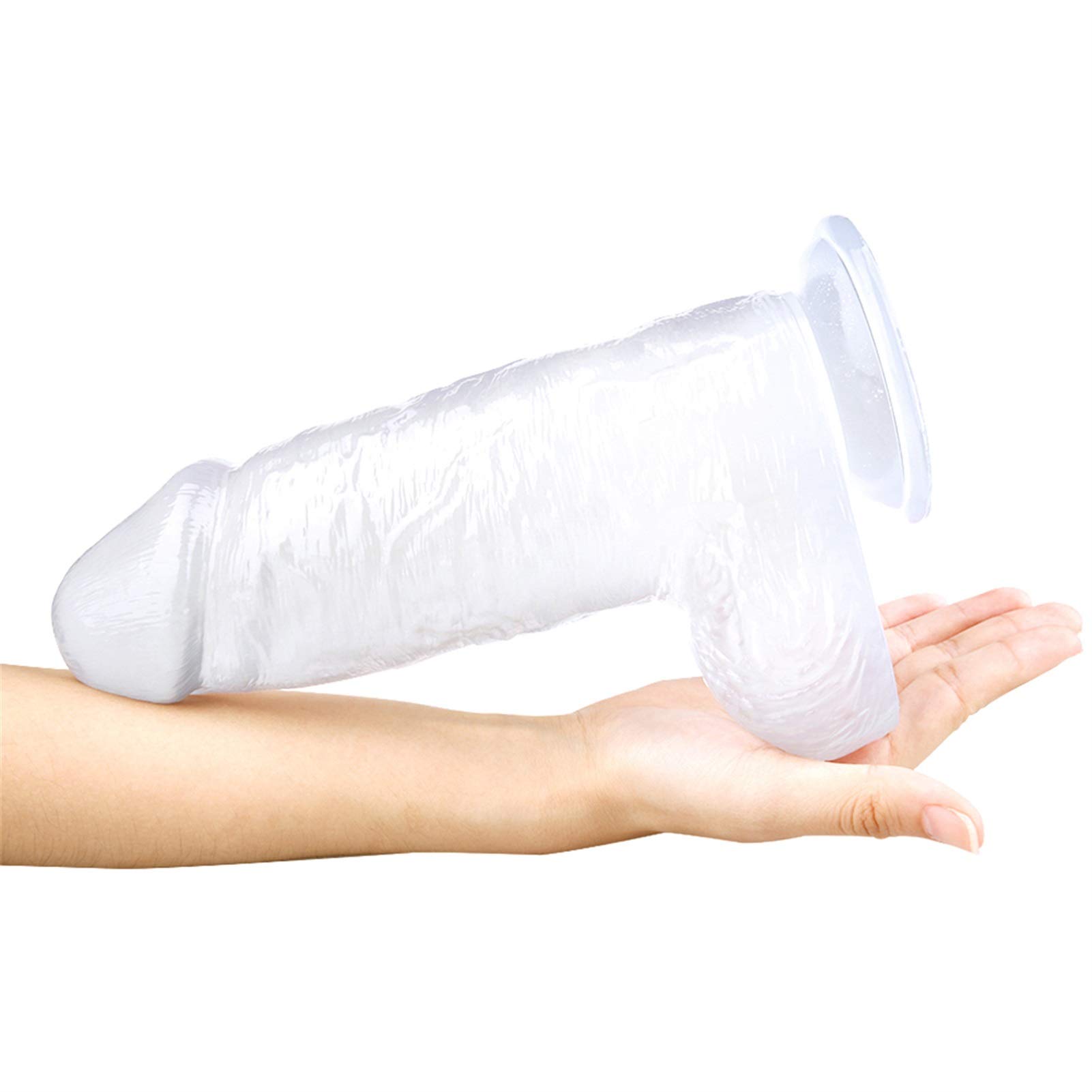 Yrrddxxoo 9 Inch Realistische Levensechte Enorme Gereedschap voor Vrouwen PVC Gereedschap met Zuignap C15987 (Kleur: Duidelijk)