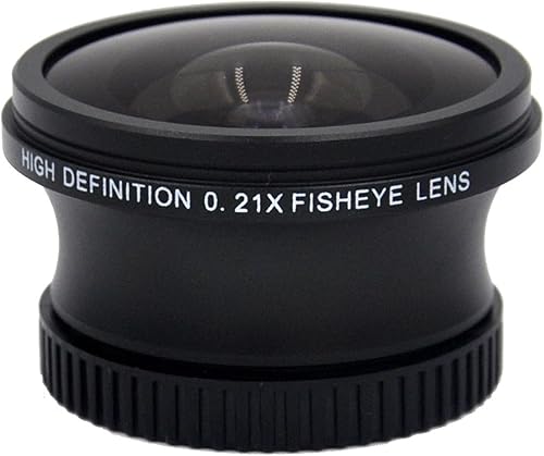 Lente de ojo de pez de alta definición 0.21x (1.181 in) para Sony Handycam DCR-SR45