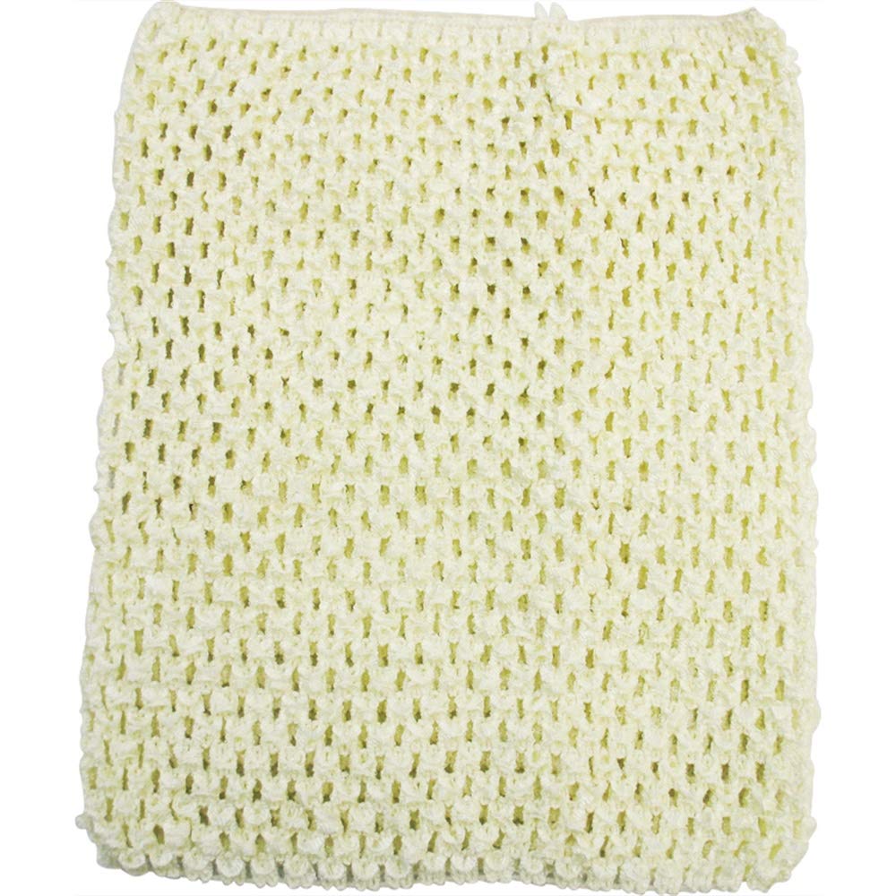 Time to Sparkle Crochet Tube Top Tutu Infant Dress elastic Girls Skirt Pettiskirt | Ivory, 6"x6" |