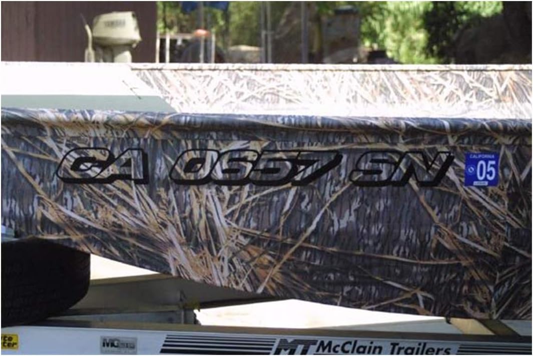 Boat Registration Numbers One Color Custom Boat Numbers Boat Registration Numbers