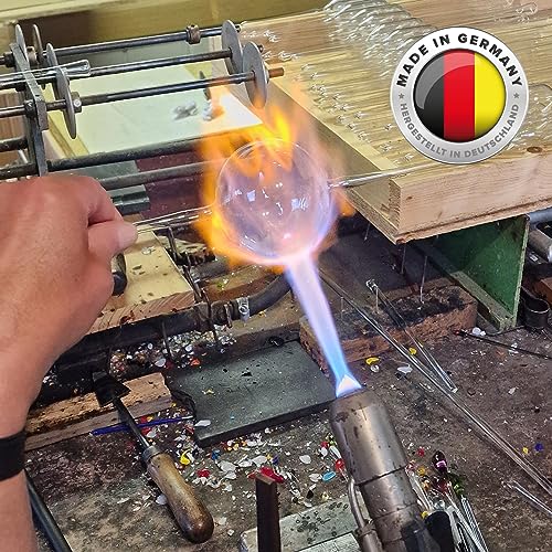 Fliegenfalle zum Stellen und Hängen d 8 cm mundgeblasen handgeformt Lauschaer Glas das Original