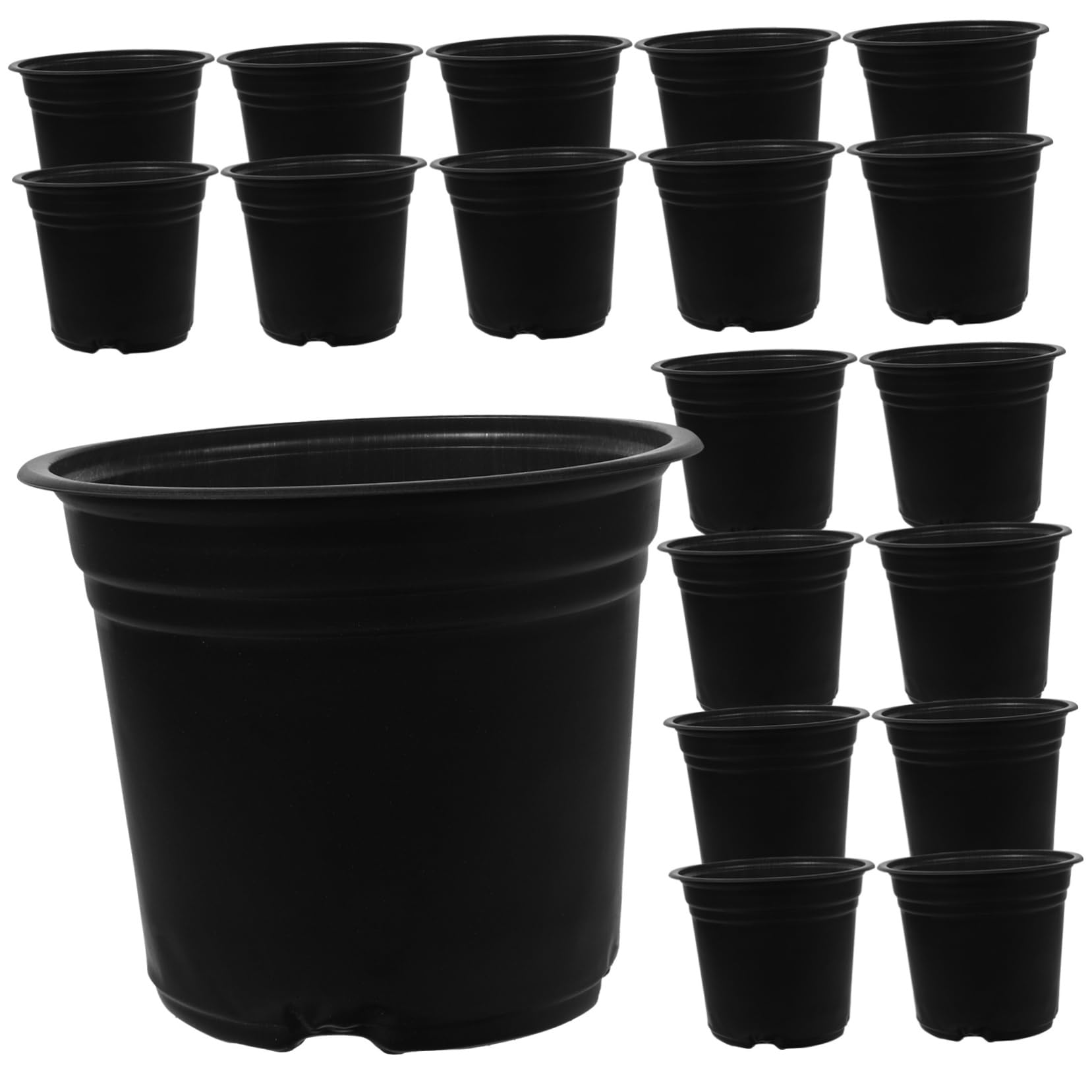 Sosoport 50pcs Poule De Semis en Plastique Fleur Pots De Croissance Home Succulent Nursery Pots Conteneurs