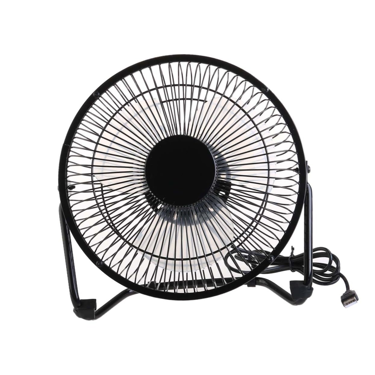 Ventilateur USB Rotation Réglable Mini Ventilateur Bureau Portable pour PC Ordinateur Portable Noir