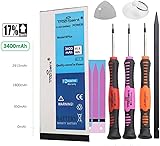 Trop Saint? Bater?a Interna Compatible con iPhone 6 Plus - Alta Capacidad (3400mAh/3,82V) 17% m?s de Carga - con Instrumentos, Pegatinas Adhesivas y Vidrio Templado Trop Saint? Bater?a Interna Compatible con iPhone 6 Plus - Alta Capacidad (3400mAh/3,82V) 17% m?s de Carga - con Instrumentos, Pegatinas Adhesivas y Vidrio Templado
