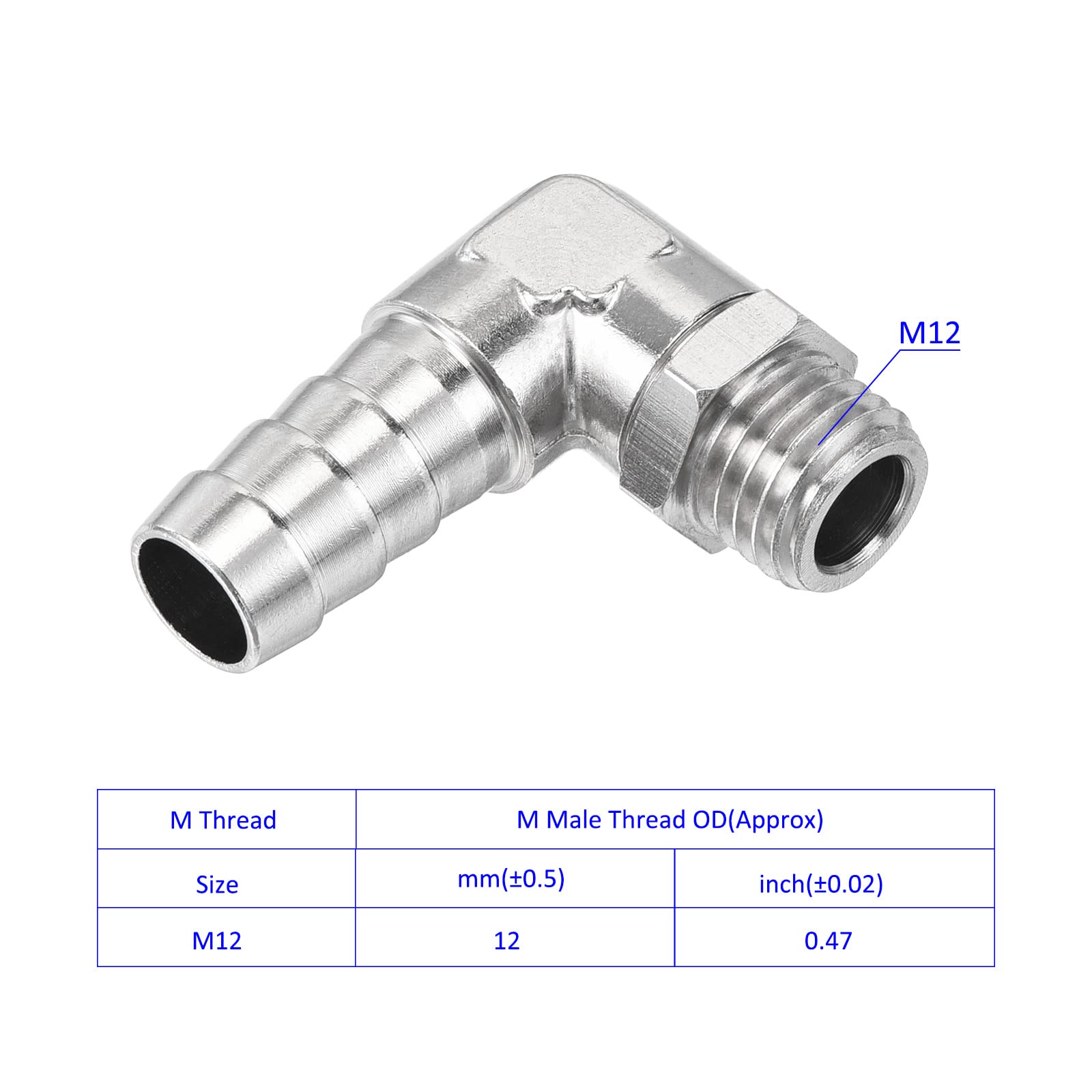 BAT-Motorsport M10x1.5 Blue Anodized Aluminium Hose Connector / Hose Barb