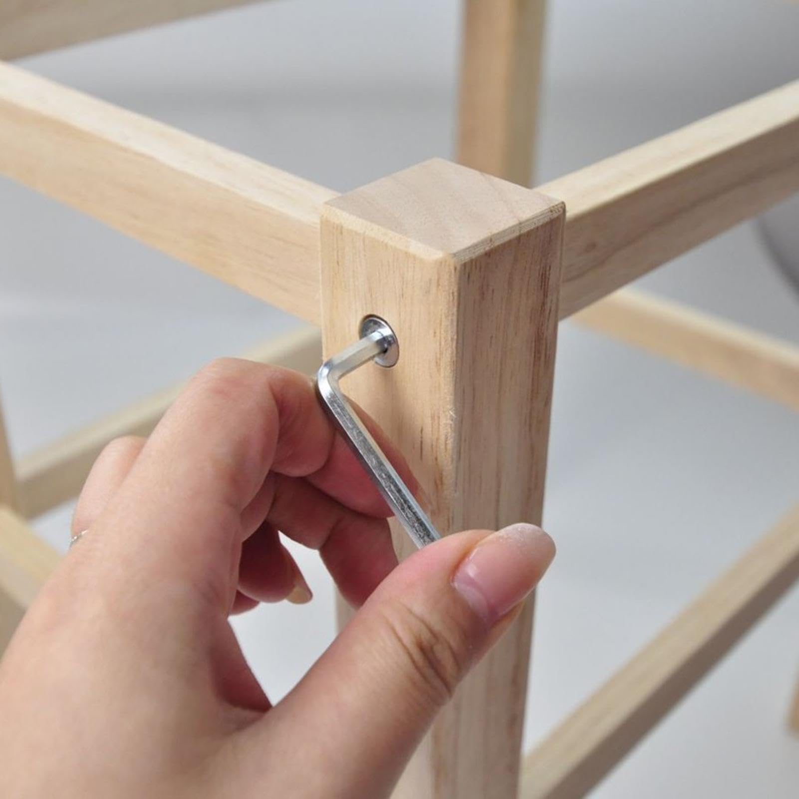 Kit fai da te con struttura per sgabelli, educativo adatto ai principianti, set per lavori di lavorazione del legno, tessitura, comodino, porta, laboratori, lezioni d'arte domestiche