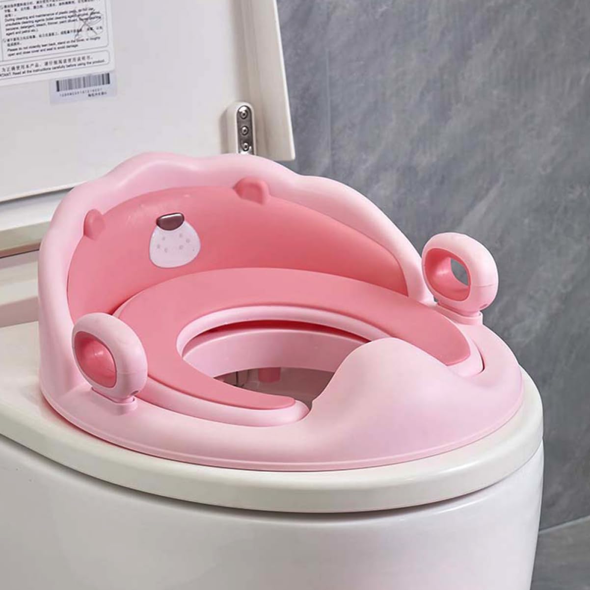 Yardwe Potty Training Seat for Toddlers Soft Tpe Cushion Non-slip Base Boys and Girls Bathroom Accessories Travel Potty for Toddlers