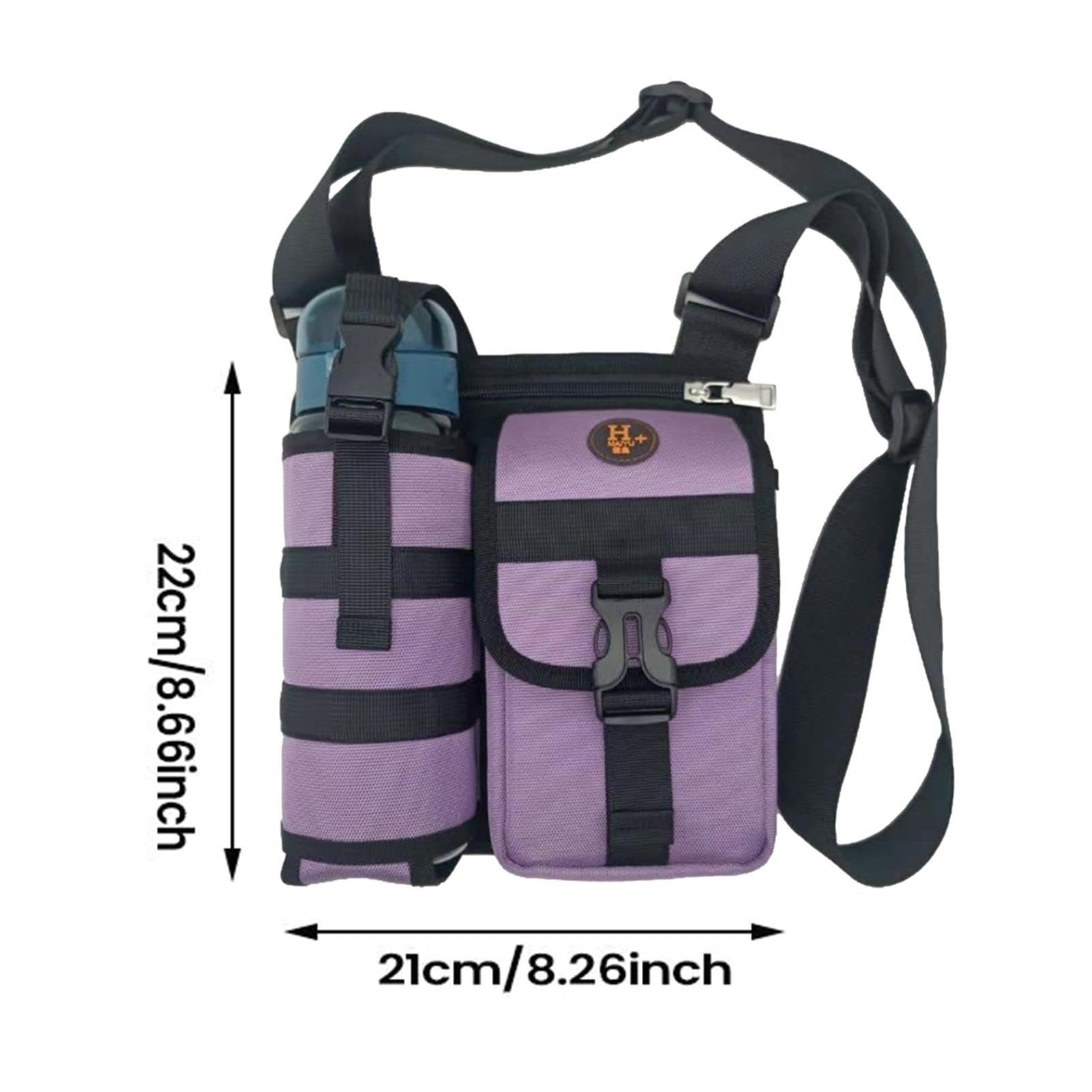 Borsa a Tracolla Portatile con Tasca per Borraccia,Per Attività