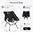MOON LENCE Portable Camping Chair, Backpacking Chair, Ultralight & Compact, 330 lbs Capacity, for Outdoor Camp, Travel, Beach, Picnic, Hiking (Black)
