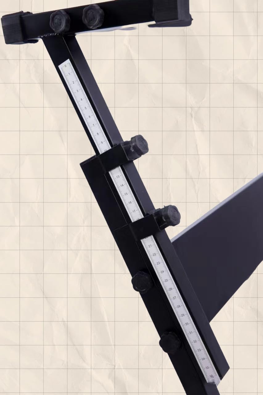 Z-shaped Electronic Keyboard Stand, Adjustable Height and Width, Stable Support for 61/88-key Keyboards|Ideal for Home Practice, Stage Performances, and Studio Recording, Compatible with Most Digital Pianos and Synthesizers
