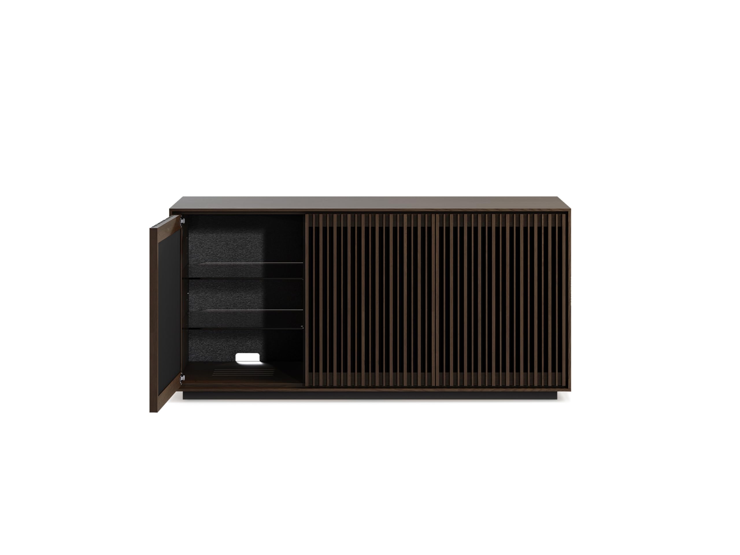 Amazon.com: BDI Furniture 8477 Profile 3-Door Wood Media Storage
